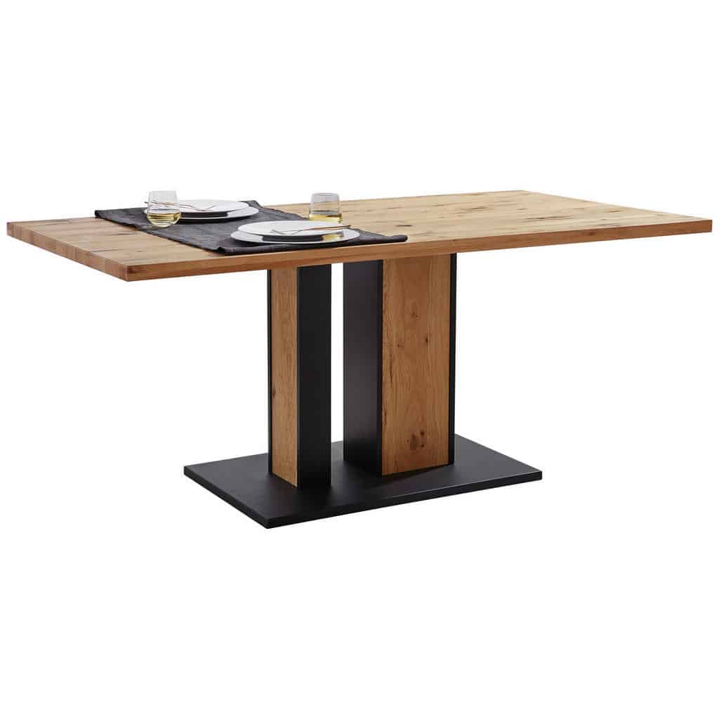 XXXLutz Jídelní Stůl Divoký Dub Antracitová Barvy Dubu Linea Natura