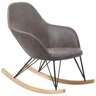 XXXLutz Houpací Židle Dřevo Kov Textil Hnědá Černá Barvy Jasanu Xora