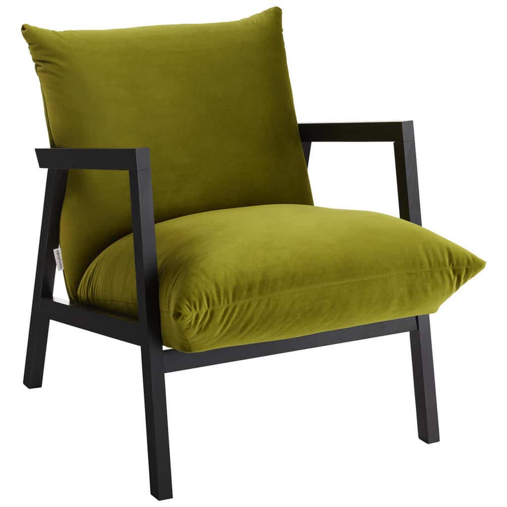 XXXLutz Křeslo Dřevo Textil Zelená Barvy Wenge Carryhome