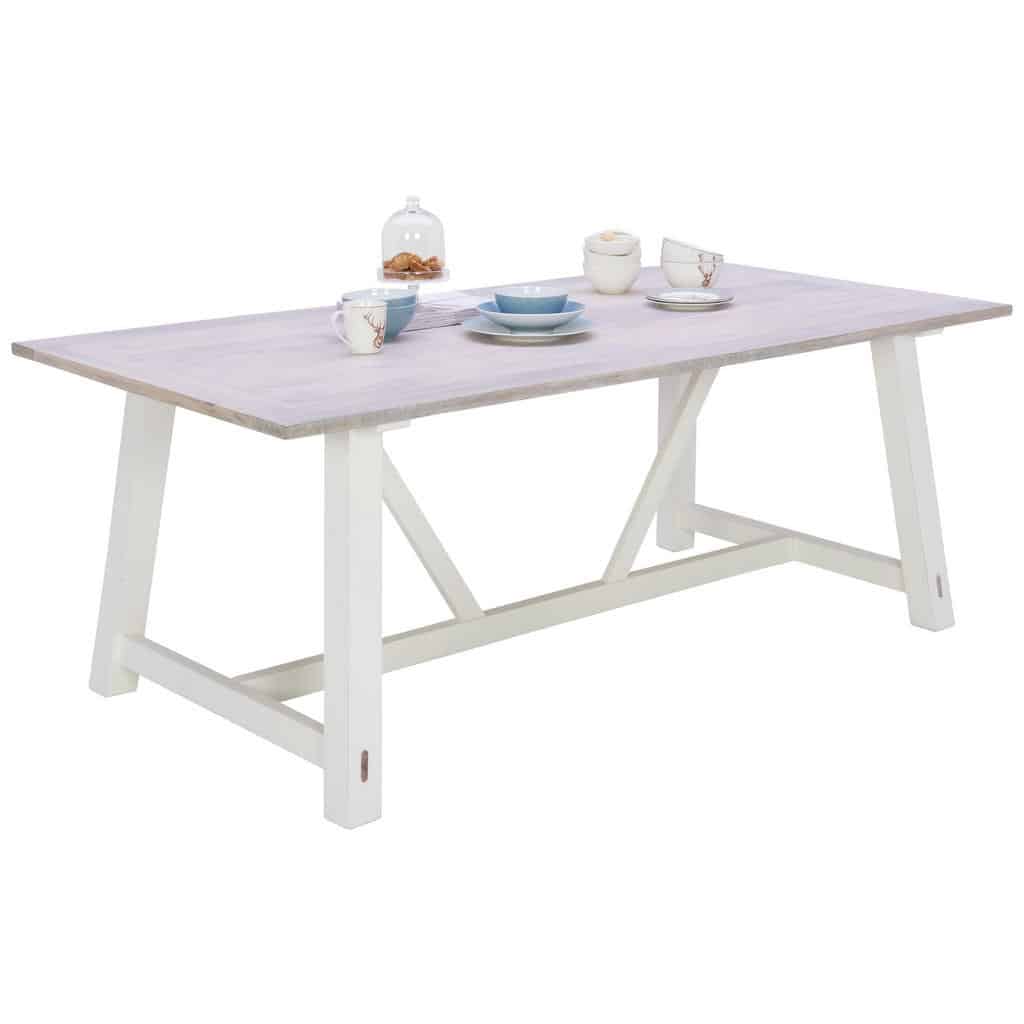 XXXLutz Jídelní Stůl Akácie Mangové Dřevo Bílá Landscape