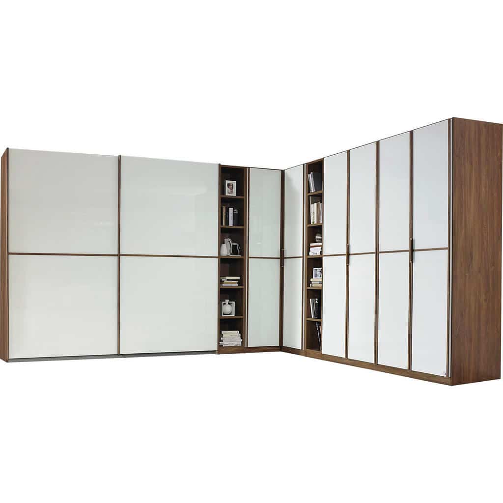 XXXLutz Rohová Skříň Bílá Barvy Dubu