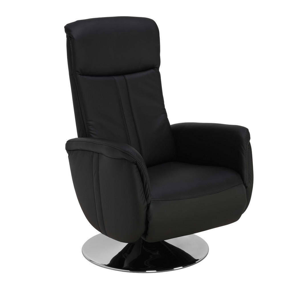 XXXLutz Relaxační Křeslo Kůže Černá Beldomo Premium