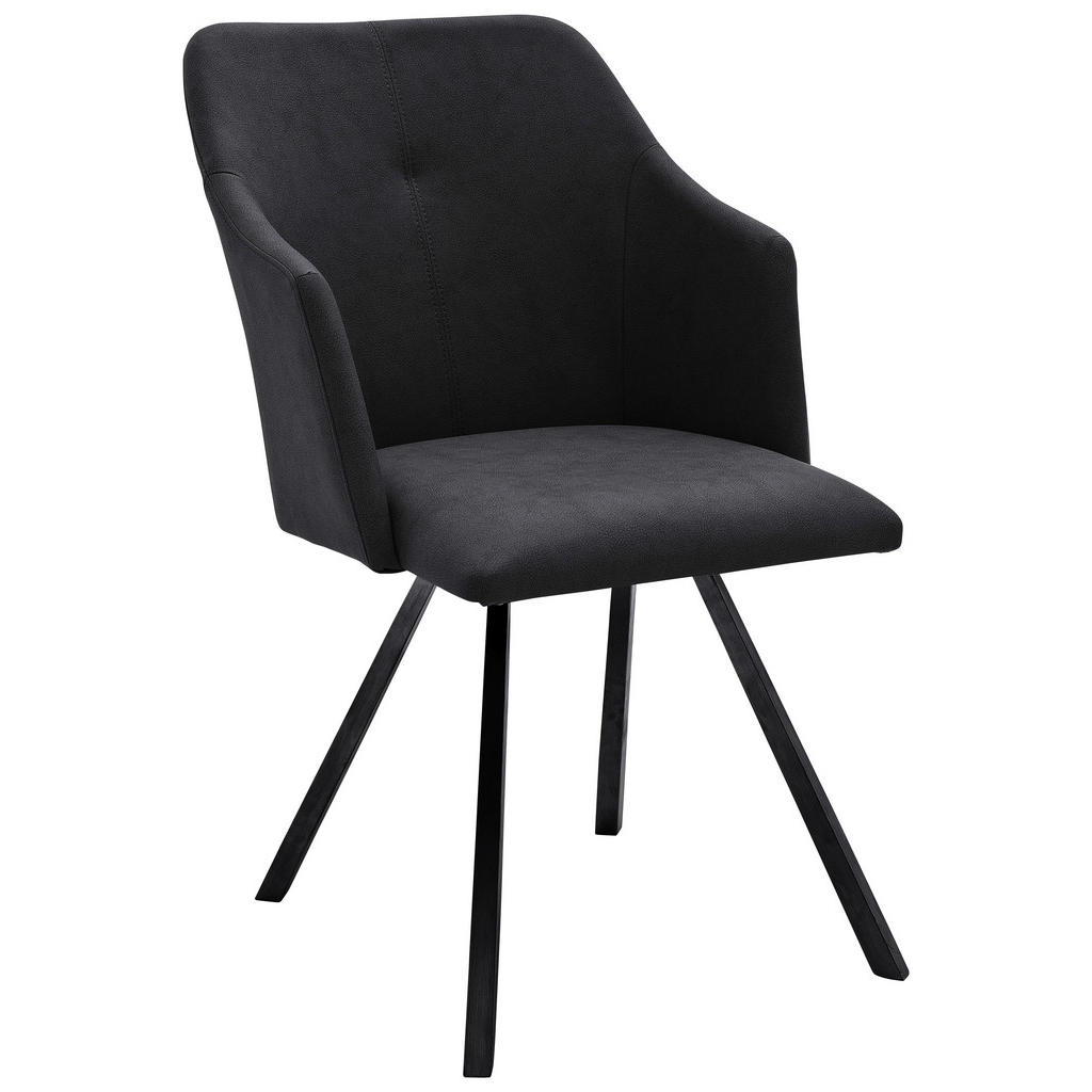 XXXLutz Židle S Područkami Antracitová Novel