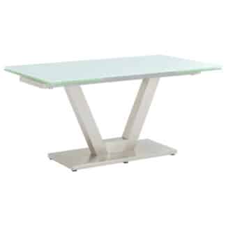 XXXLutz Jídelní Stůl Bílá Barvy Nerez Oceli Dieter Knoll