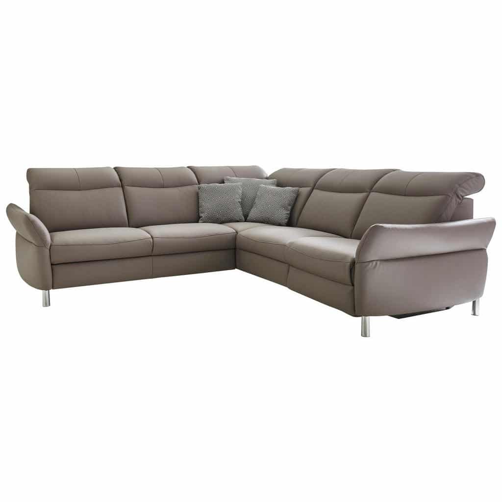 XXXLutz Sedací Souprava Kůže Šedá Beldomo Speed