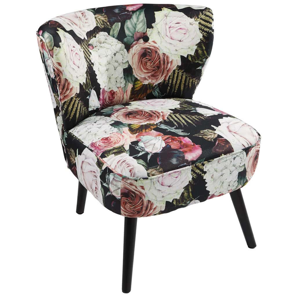 XXXLutz Křeslo Dřevo Textil Vícebarevná Carryhome