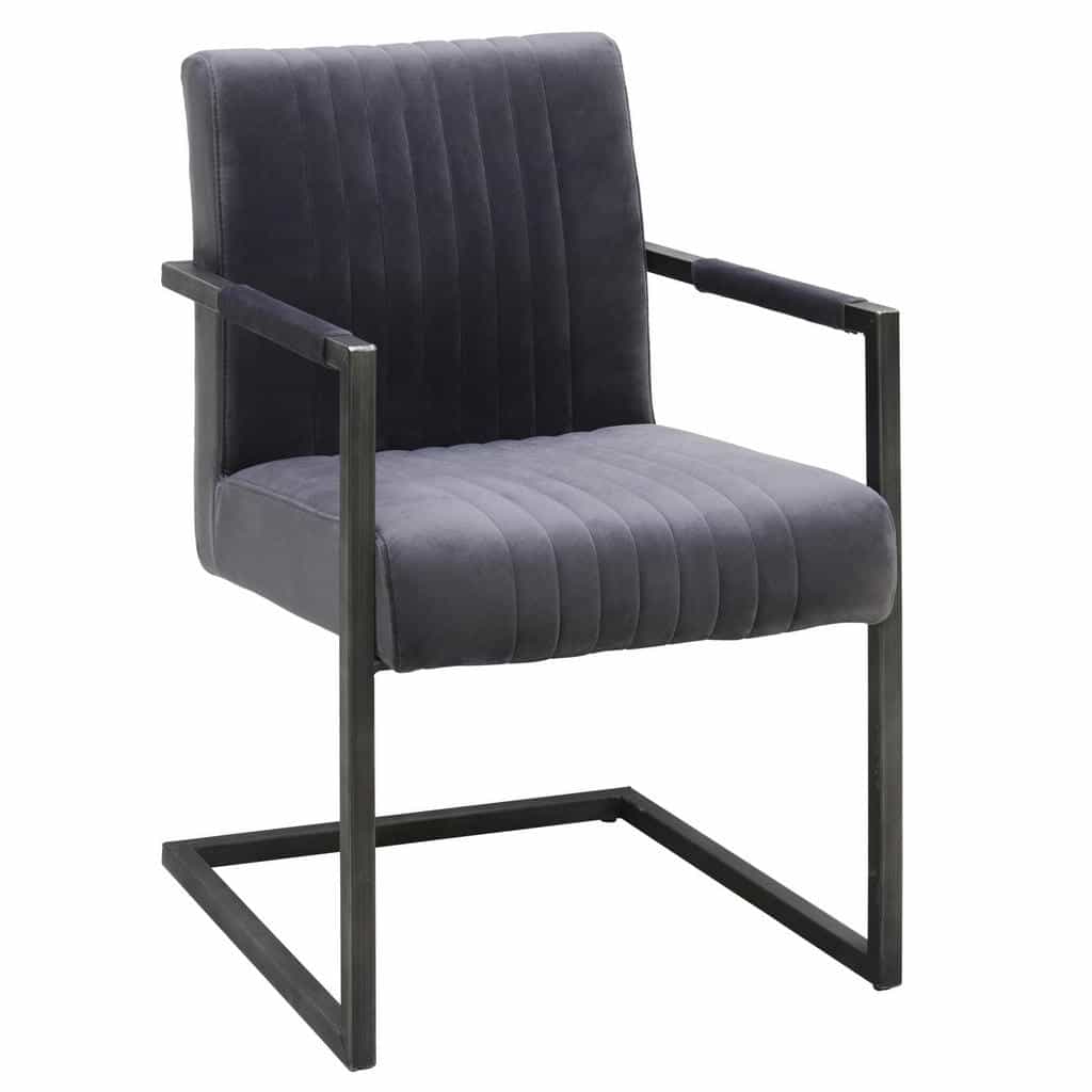 XXXLutz Židle S Područkami Šedá Černá Ambia Home