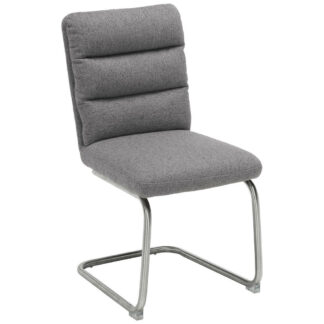 XXXLutz Pohupovací Židle Šedá Barvy Nerez Oceli Novel