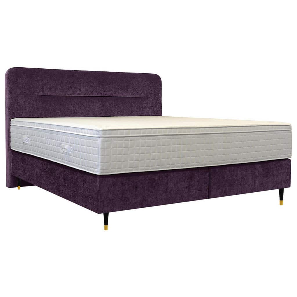 XXXLutz Postel Boxspring 200/210 Cm Dřevo Textil Fialová Elegando