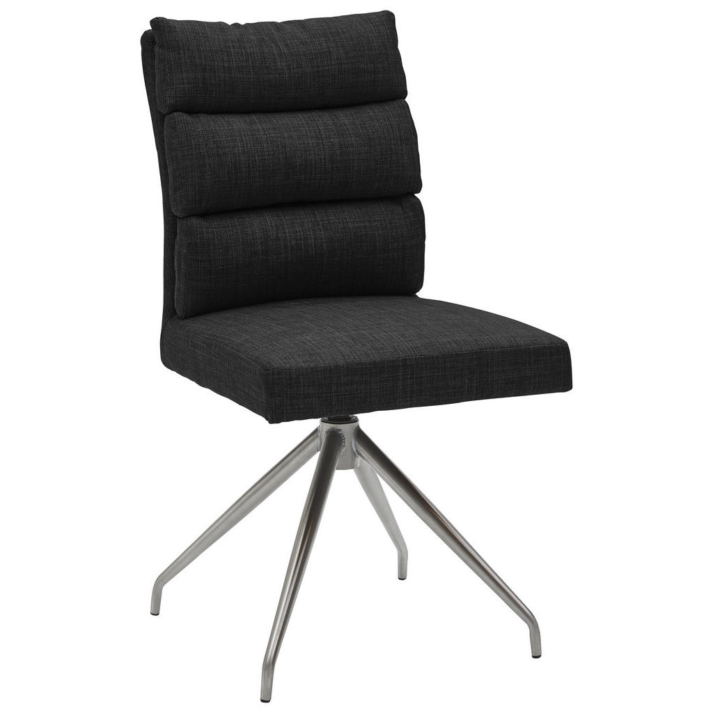 XXXLutz Židle Černá Barvy Nerez Oceli Dieter Knoll