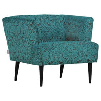 XXXLutz Křeslo Textil Černá Tyrkysová Carryhome