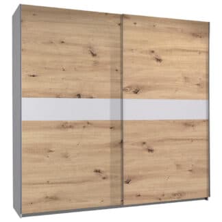 XXXLutz Skříň S Pos. Dveřmi.(Hor.ved.) Bílá Barvy Dubu Carryhome