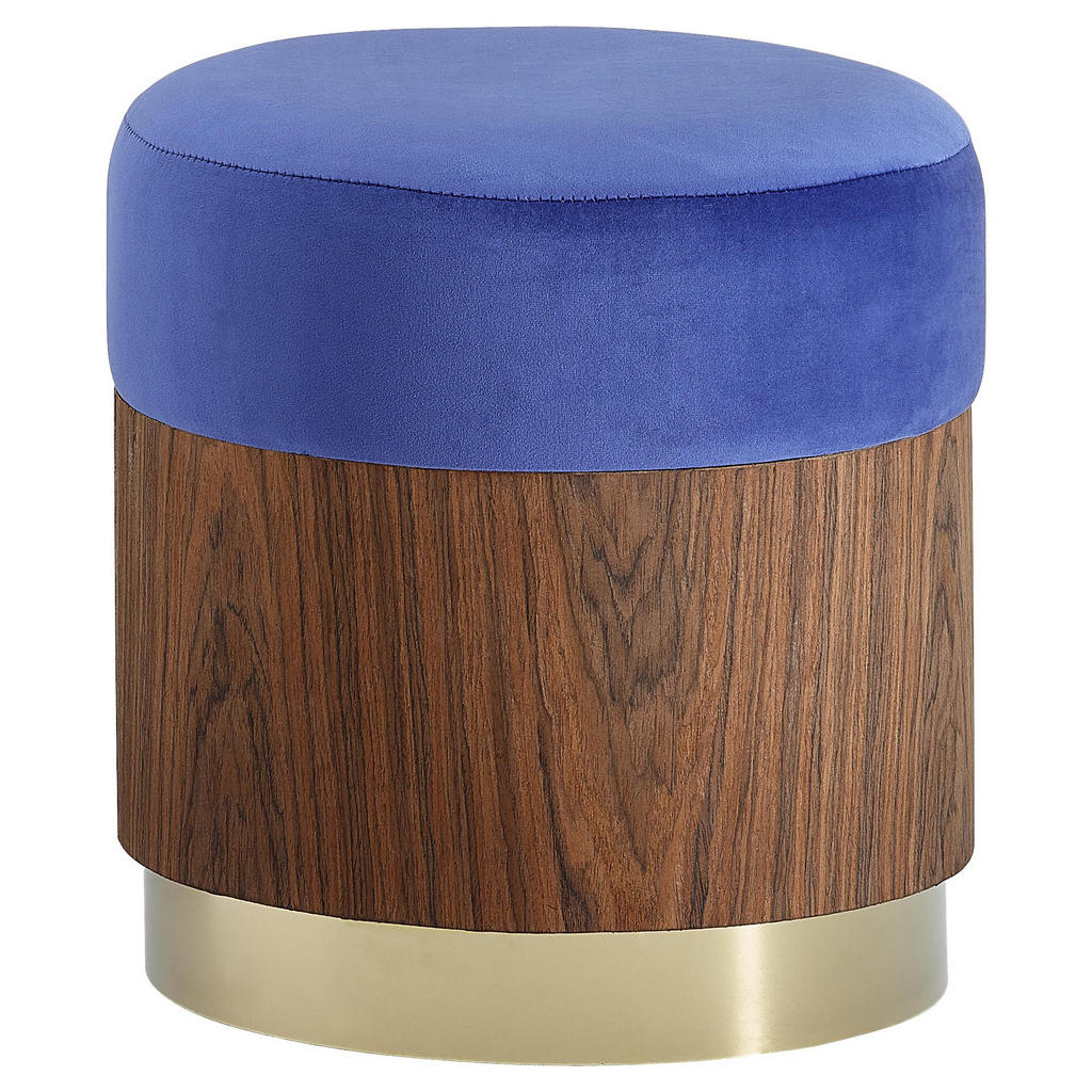 XXXLutz Taburet Modrá Barvy Zlata Barvy Vlašských Ořechů Xora