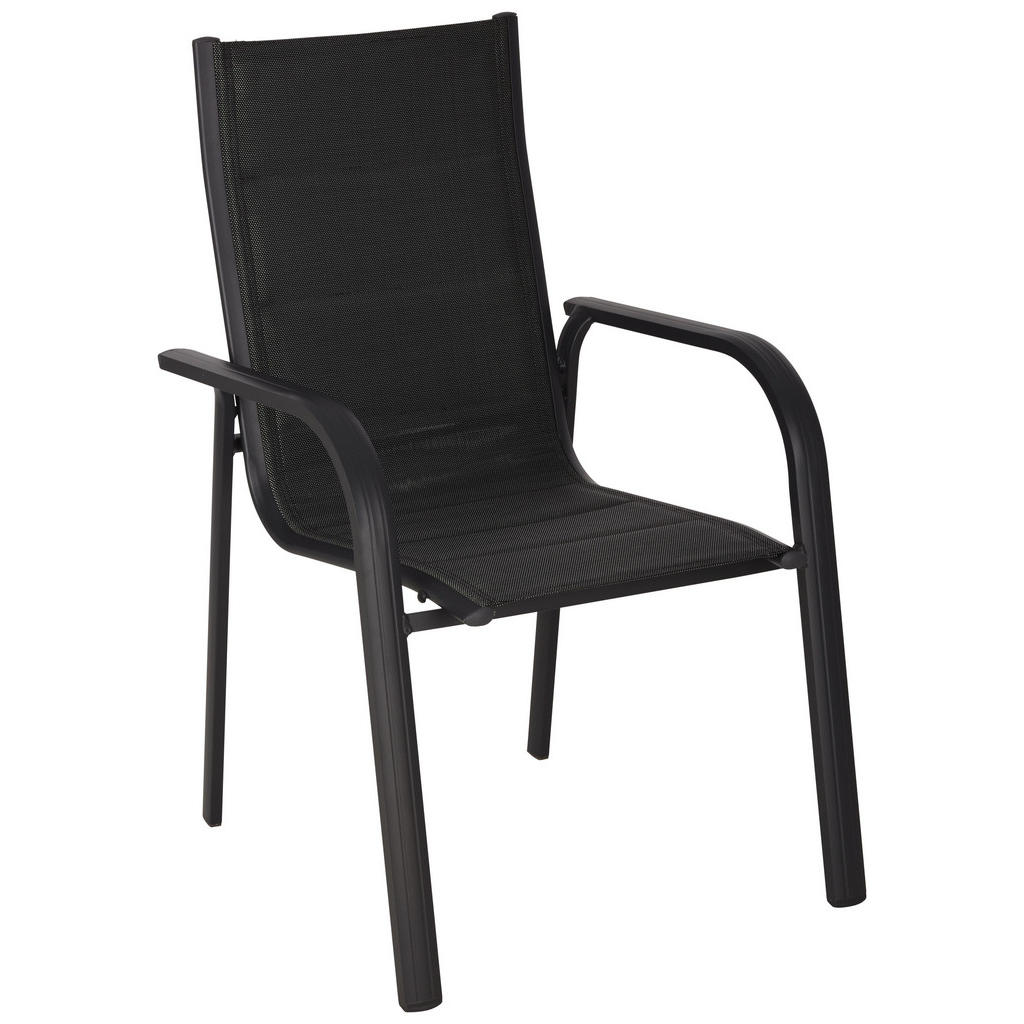 XXXLutz Stohovatelná Židle Antracitová Černá