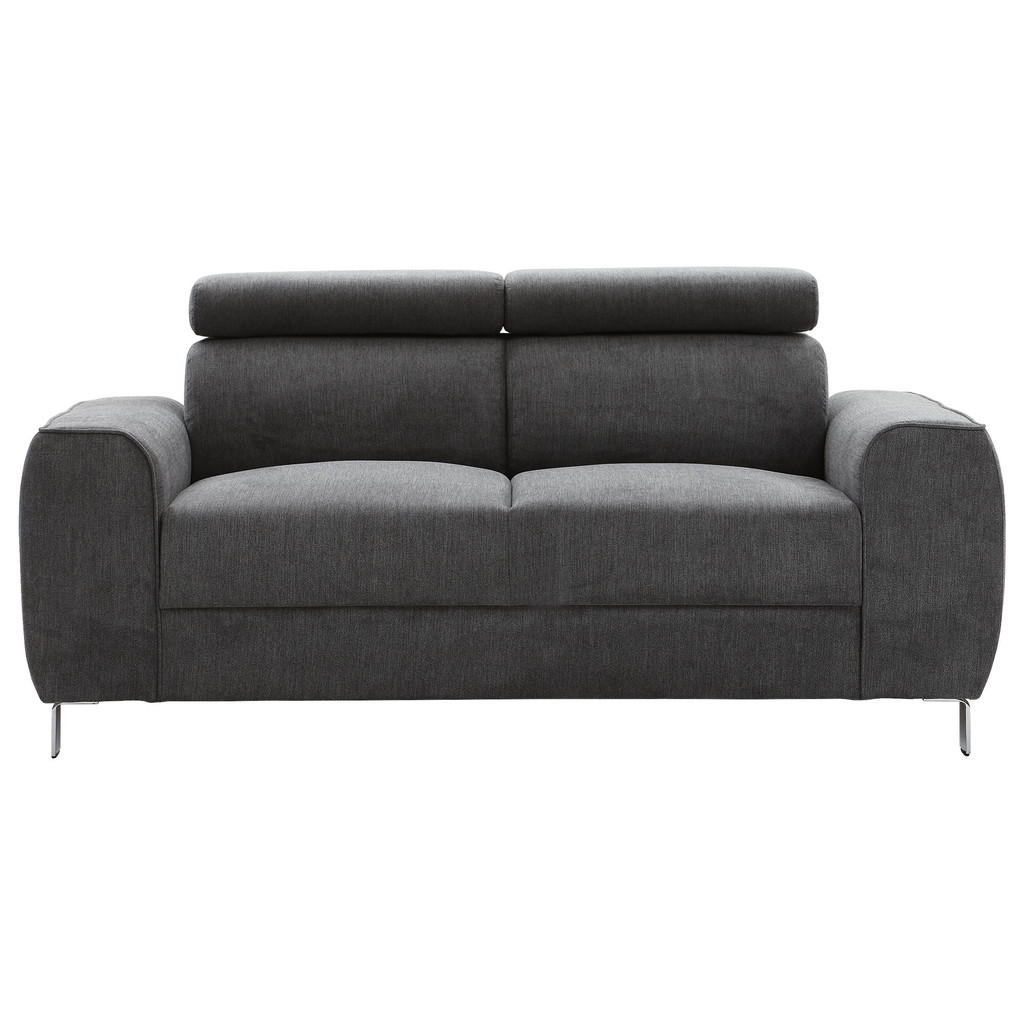 XXXLutz Dvoumístná Pohovka Textil Barvy Grafitu Ti`me