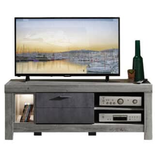 XXXLutz Nízká Komoda Barvy Dubu Tmavě Šedá Landscape