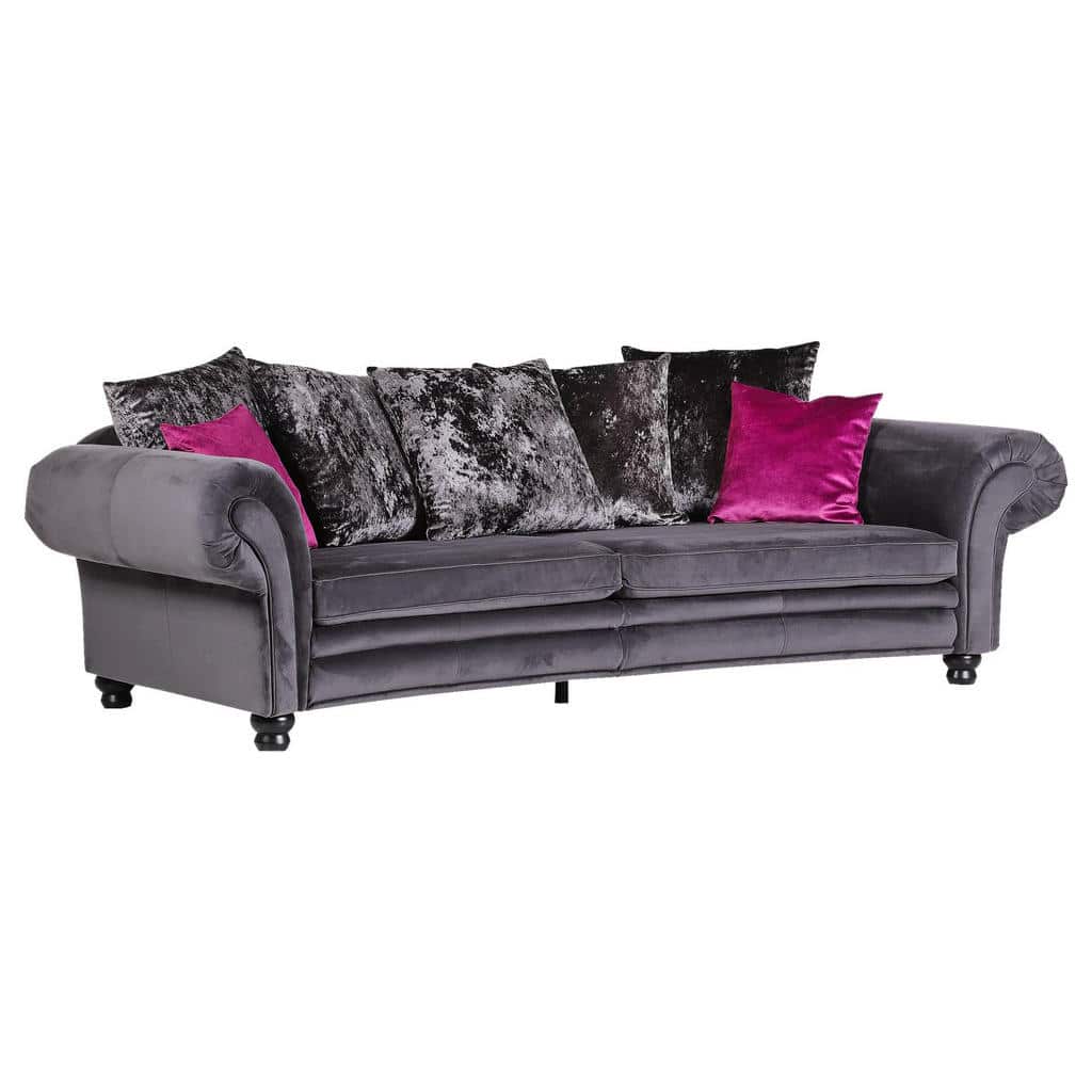 XXXLutz Mega Pohovka Textil Šedá Landscape