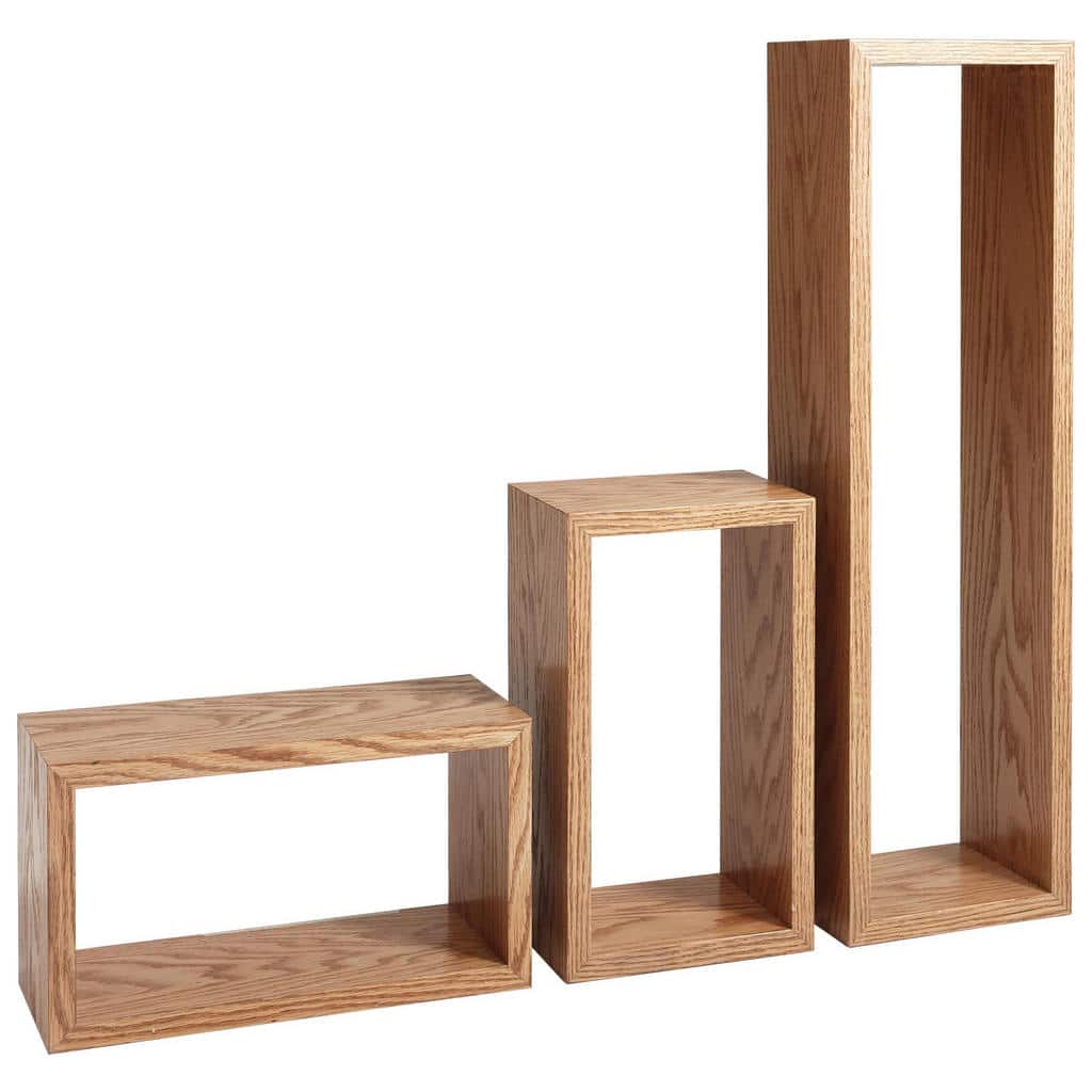 XXXLutz Sada Nástěnných Regálů Barvy Dubu Xora