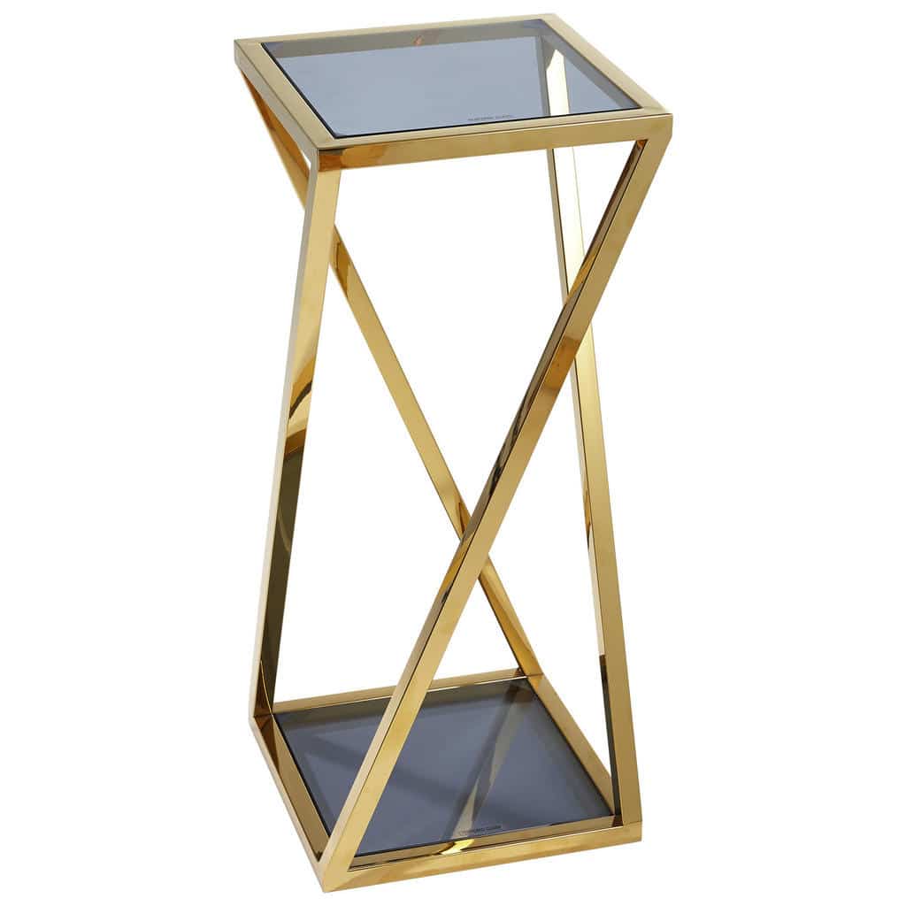 XXXLutz Sloup Na Květiny Modrá Barvy Zlata Xora