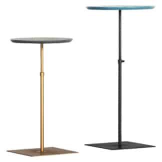 XXXLutz Sada Odkládacích Stolků Antracitová Modrá Barvy Zlata Carryhome