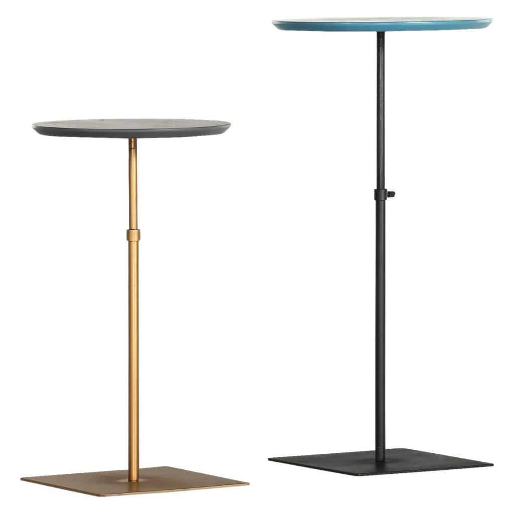 XXXLutz Sada Odkládacích Stolků Antracitová Modrá Barvy Zlata Carryhome