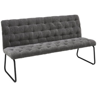 XXXLutz Sedací Lavice Šedá Černá Ambia Home