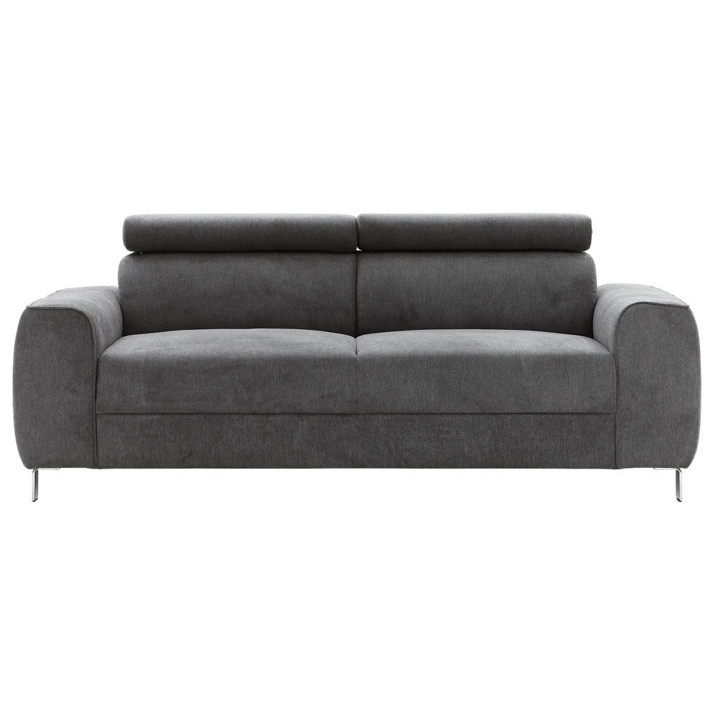 XXXLutz Třímístná Pohovka Textil Barvy Grafitu Ti`me