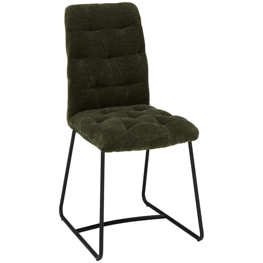 XXXLutz Židle Černá Tmavě Zelená Ambia Home