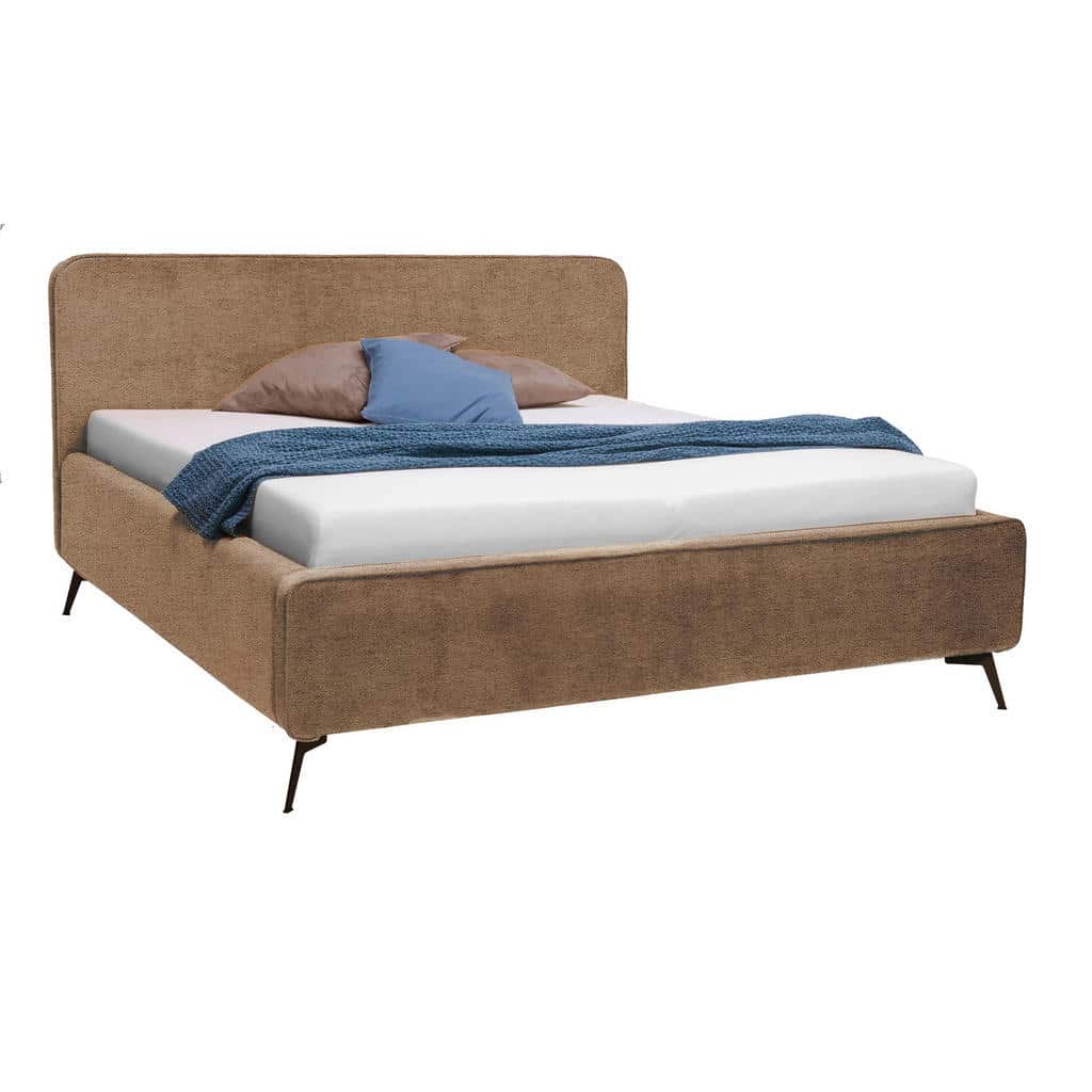 XXXLutz Čalouněná Postel 180/200 Cm Textil Kompozitní Dřevo Béžová Moderano