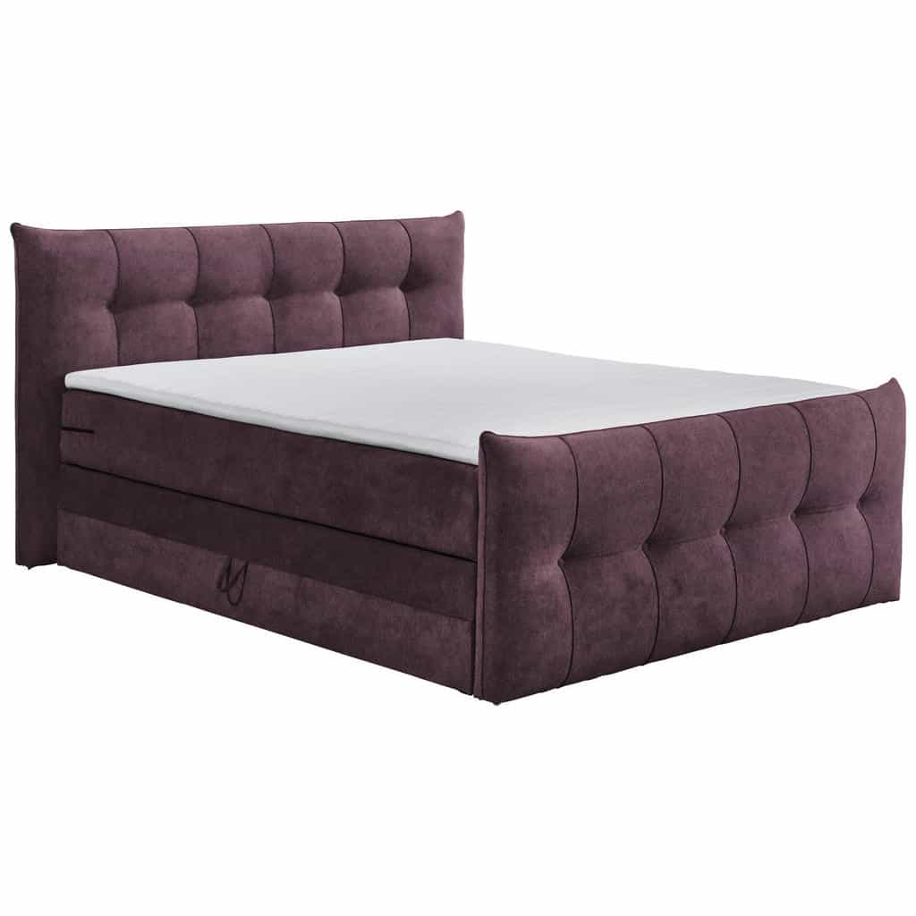XXXLutz Postel Boxspring 180/200 Cm Textil Lilková Esposa