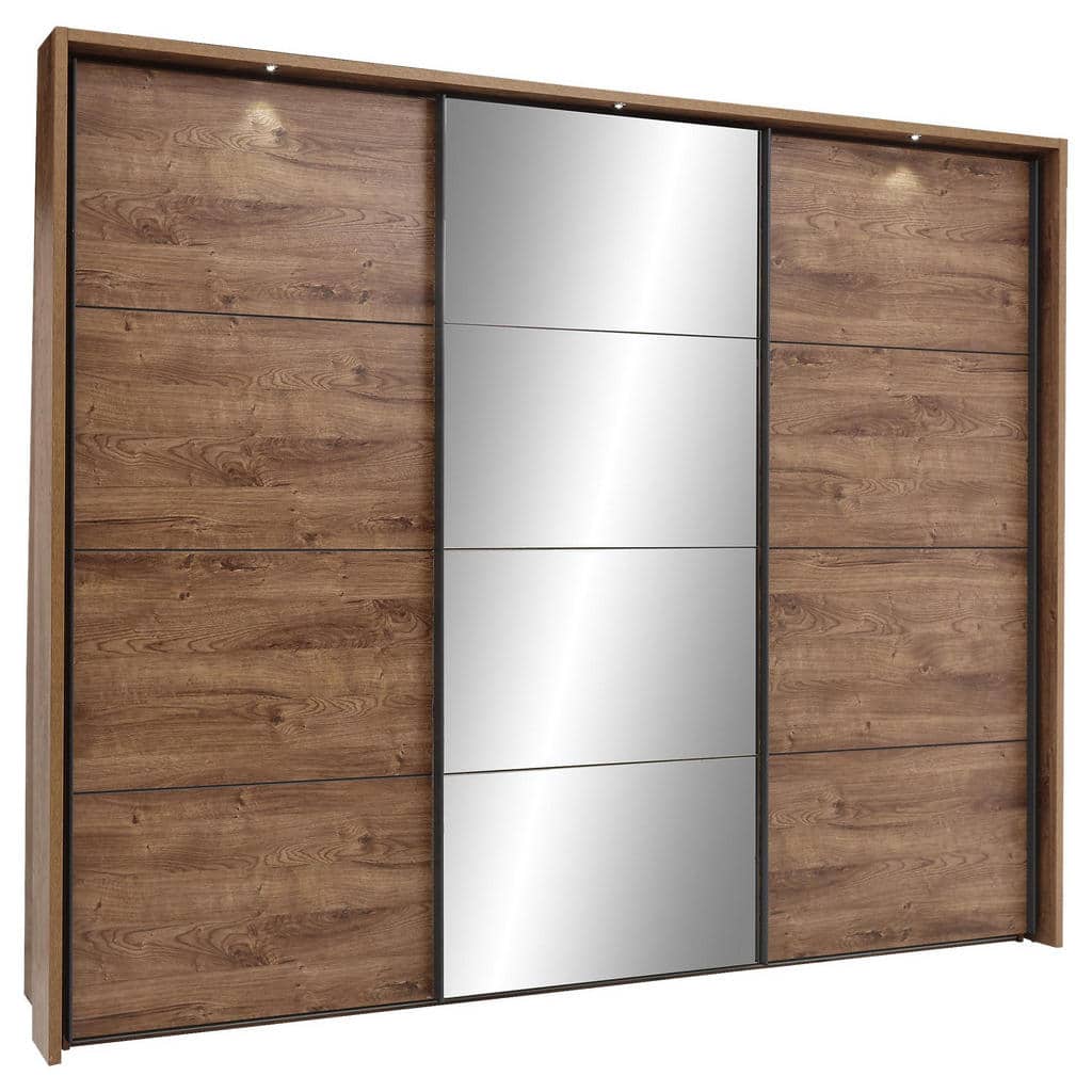 XXXLutz Skříň S Pos. Dveřmi.(Hor.ved.) Barvy Grafitu Barvy Dubu Xora