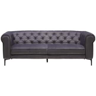 XXXLutz Třímístná Pohovka Textil Šedá Carryhome