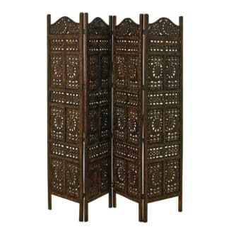XXXLutz Paraván Mangové Dřevo Tmavě Hnědá