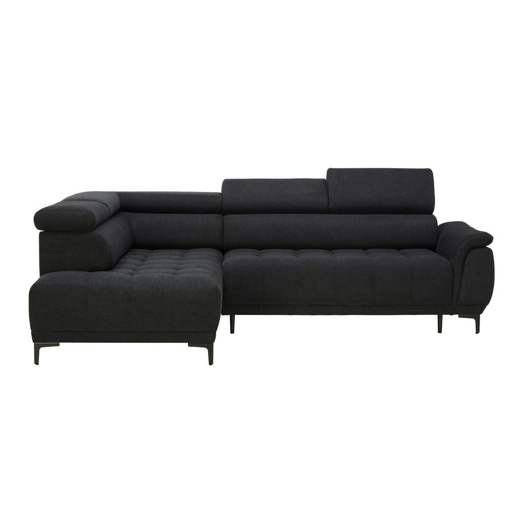 XXXLutz Sedací Souprava Textil Černá Welnova