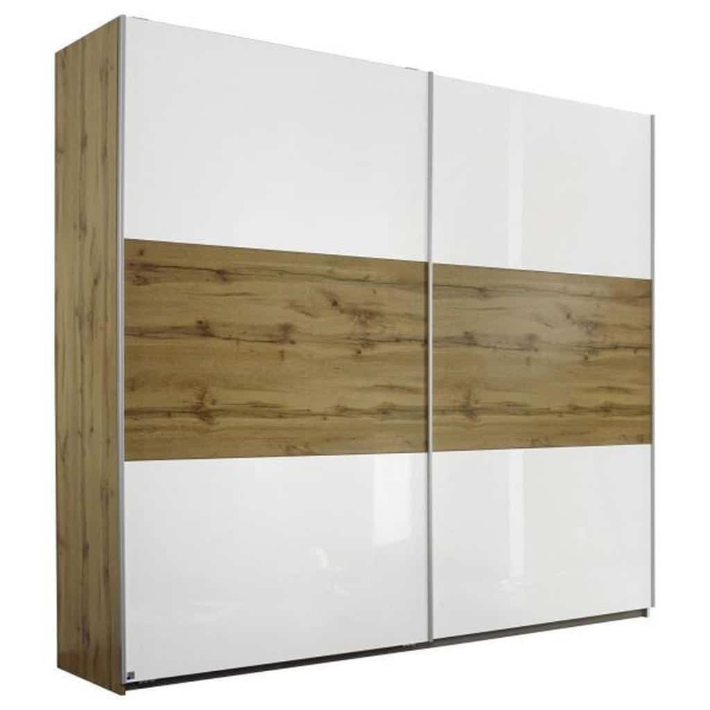 XXXLutz Skříň S Pos. Dveřmi.(Hor.ved.) Bílá Barvy Dubu Modern Living