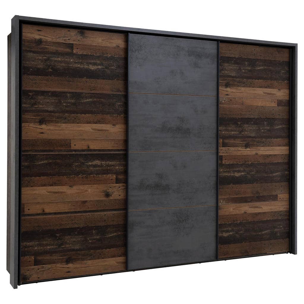 XXXLutz Skříň S Pos. Dveřmi.(Hor.ved.) Hnědá Šedá Ti`me