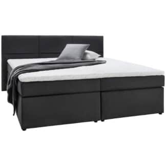 XXXLutz Postel Box 180/200 Cm Textil Kompozitní Dřevo Antracitová Based