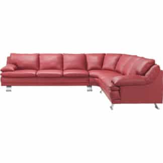 XXXLutz Sedací Souprava Kůže Červená Celina Home