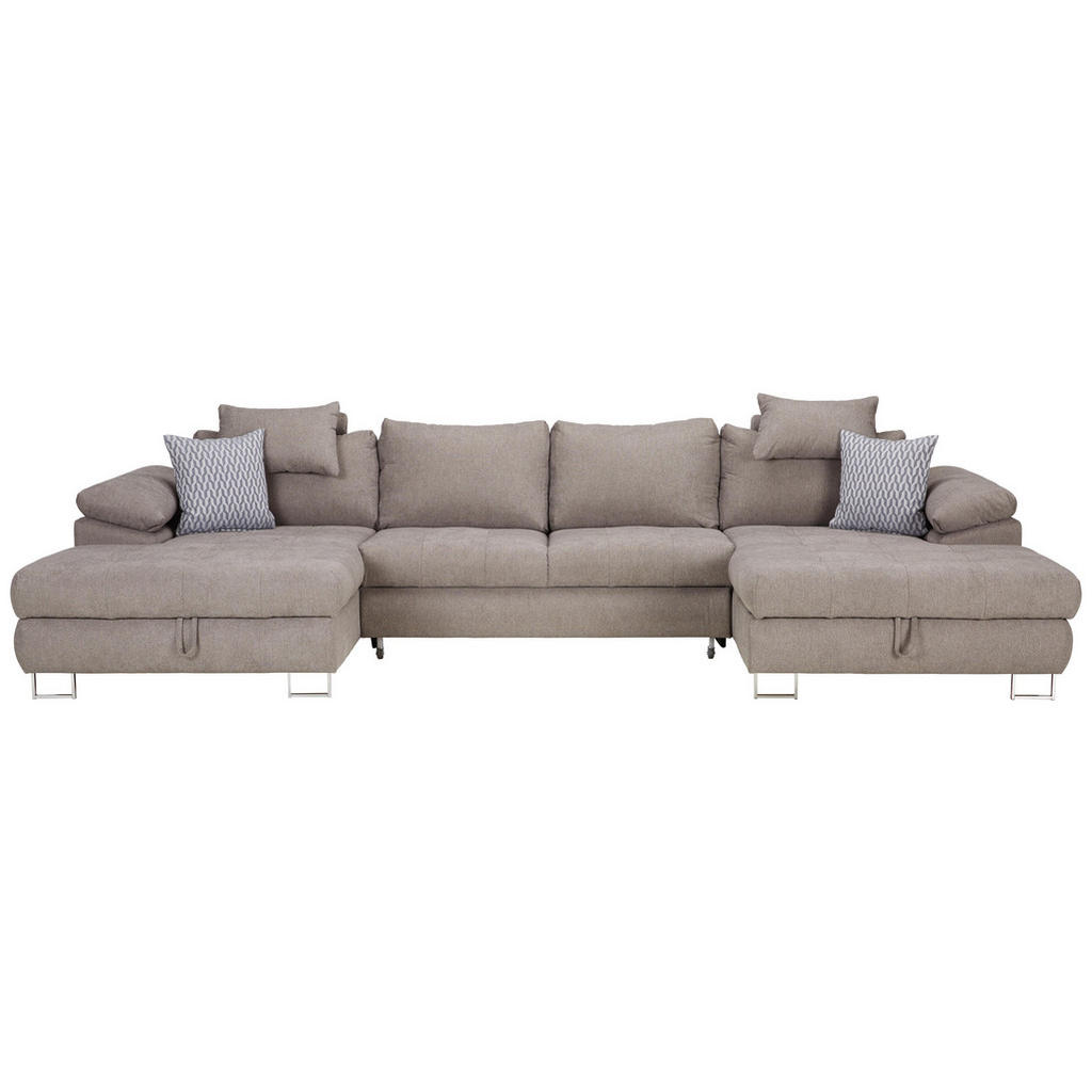 XXXLutz Sedací Souprava Textil Světle Šedá Modern Living