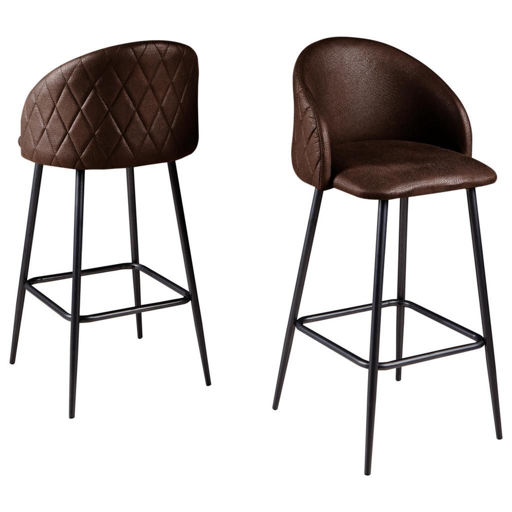 Möbelix Barová Židle Antonia Tmavě Hnědá