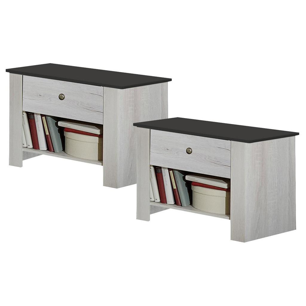 Möbelix Sada Nočních Stolků Chateau Šířka 52cm