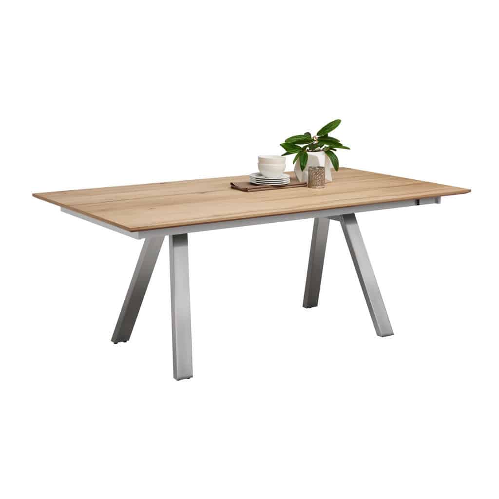 XXXLutz Jídelní Stůl Dýhované Dub Barvy Dubu Barvy Nerez Oceli Venjakob