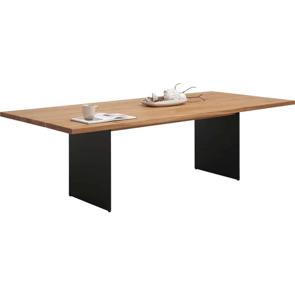 XXXLutz Jídelní Stůl Masivní Divoký Dub Černá Barvy Dubu Venjakob