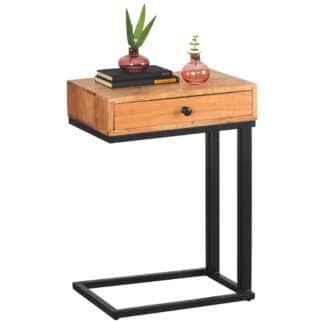 XXXLutz Odkládací Stolek Akácie Černá Barvy Akácie Landscape