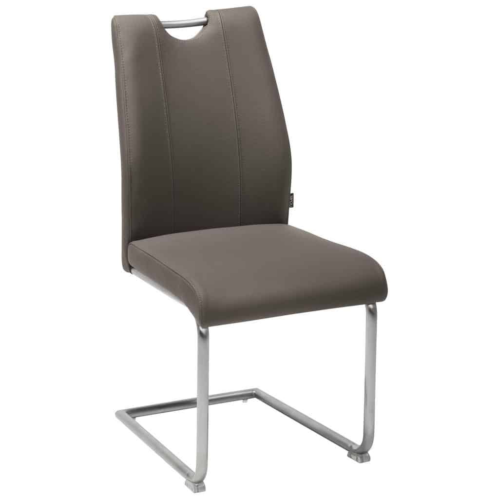 XXXLutz Pohupovací Židle Šedá Barvy Nerez Oceli Novel