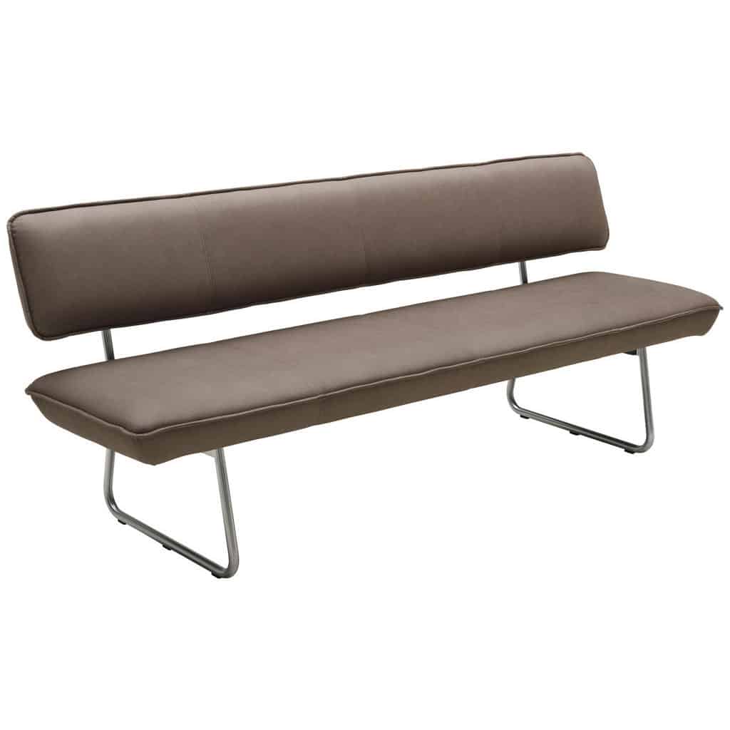 XXXLutz Sedací Lavice Hnědá Barvy Nerez Oceli Venjakob