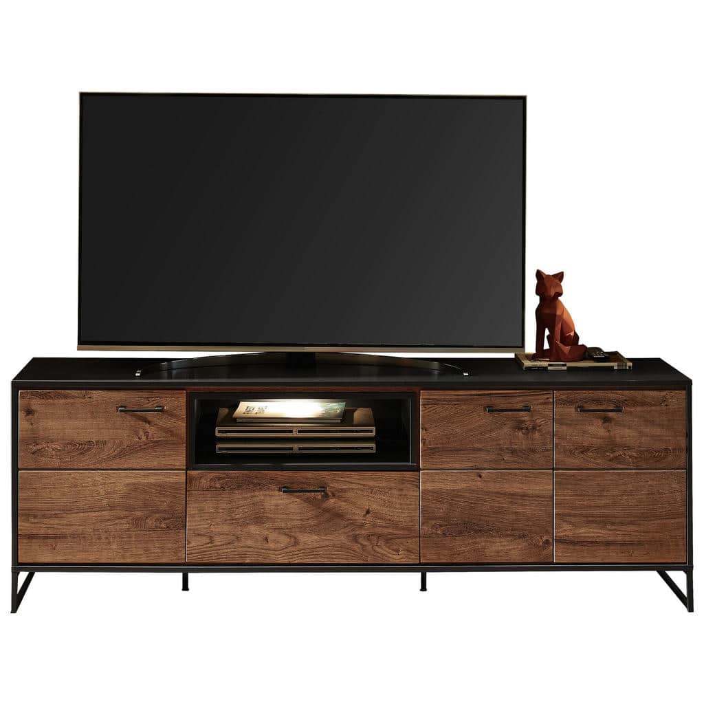 XXXLutz Nízká Komoda Barvy Grafitu Barvy Dubu Stylife