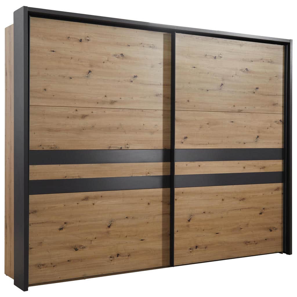 XXXLutz Skříň S Pos. Dveřmi.(Hor.ved.) Šedá Barvy Dubu Hom`in