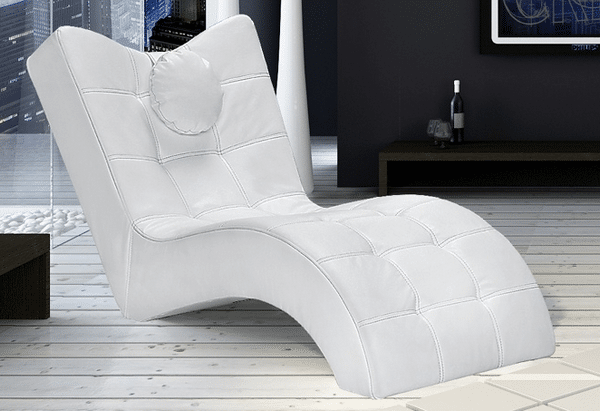 Asko Relaxační lehátko London, bílá ekokůže