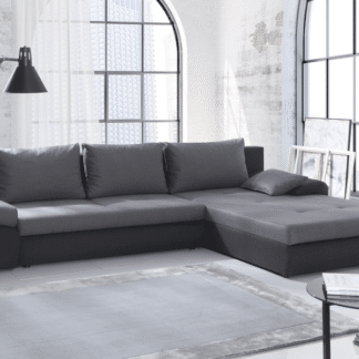 Asko Rohová sedací souprava Bono, tmavě šedá/šedá tkanina